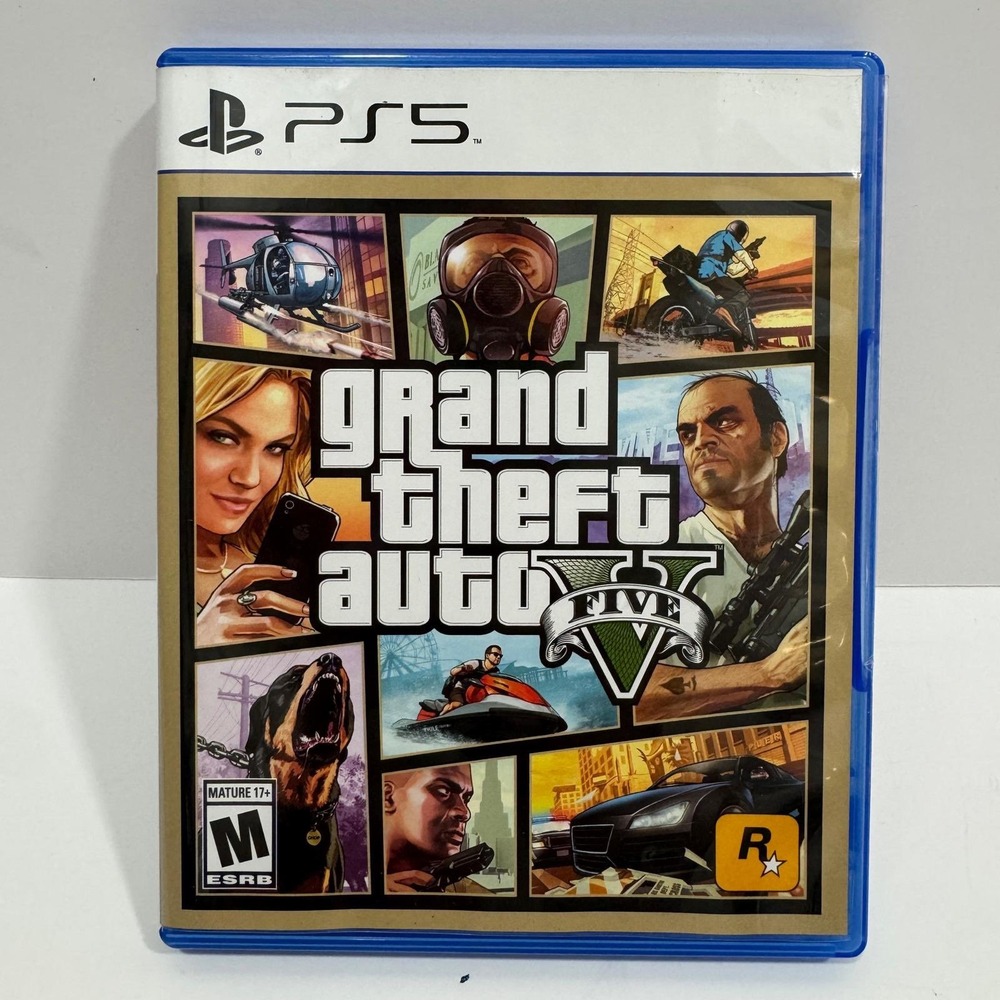 Rockstar Grand Theft Auto V PS5 One Size Blue Good GTA 5 Video Game